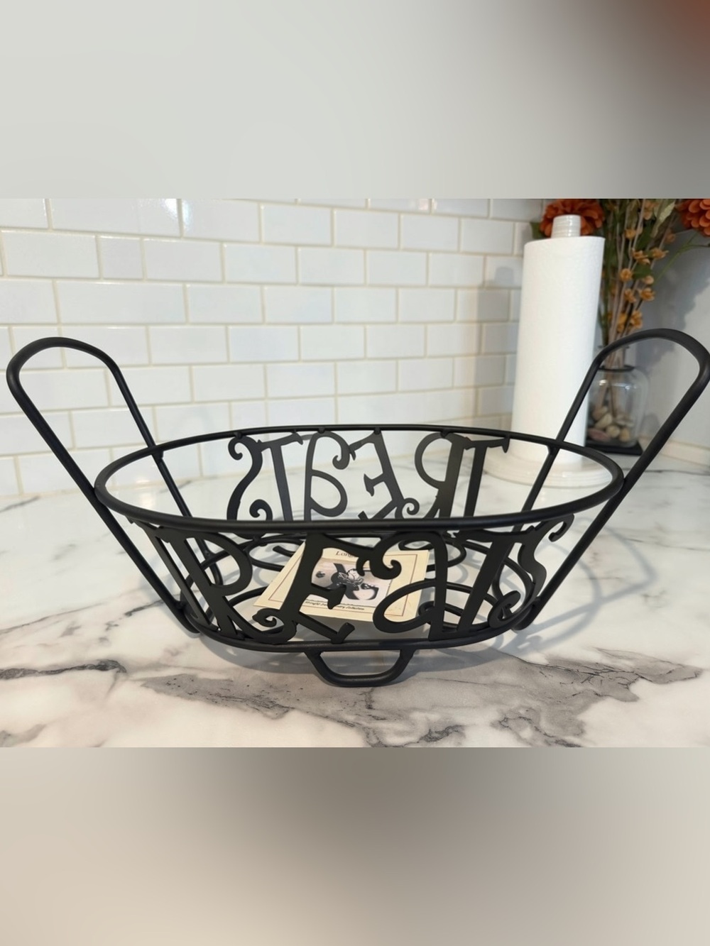 NWT Longaberger Wrought Iron Treats Basket